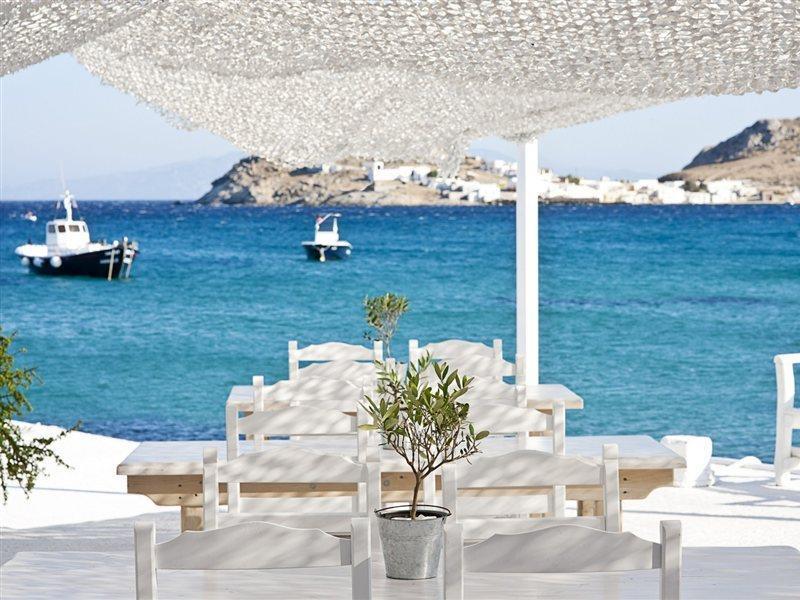 Aphrodite Beach Hotel & Resort Mykonos Town Restoran fotoğraf